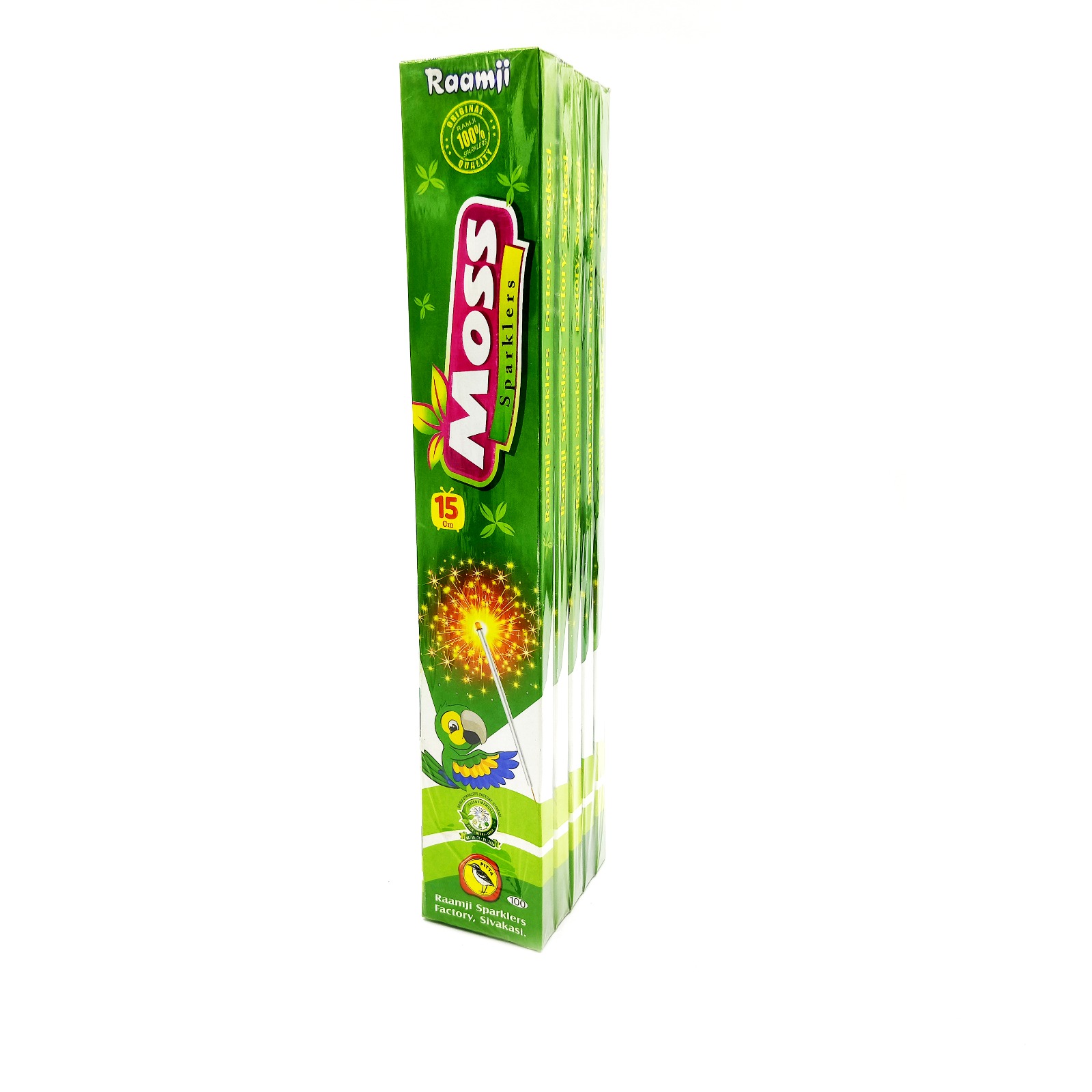 15 cm Green Sparklers